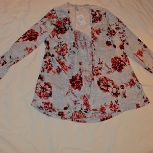L Lace Back Vanity cardigan